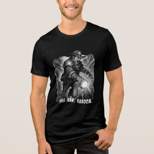 Yee haw. Kaboom. Plasma gunslinger Tri-Blend Shirt