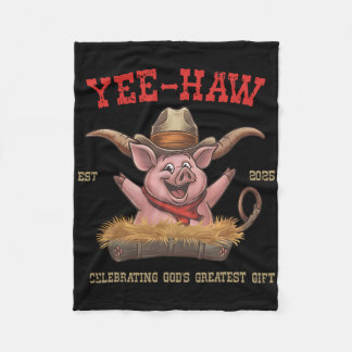 Yee Haw Vbs 2025 Animal Farm Vacation Bible School Fleece Blanket