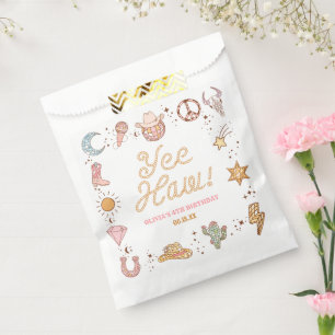 Yee Haw! Western Disco Cowgirl Birthday Party Favour Bags