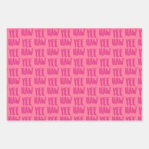 Yee Haw Wrapping Paper, Country Glam Gift Wrap