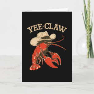 Yeeclaw Western Cowboy Crawfish Boil Summer Seafoo Card