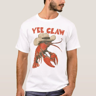 Yeeclaw Western Cowboy Crawfish Boil Summer T-Shirt