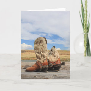 Yeeha! Western Boot Card