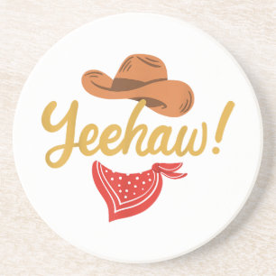 Yeehaw Cowboy Cowgirl Western Country Rodeo Coaster