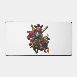 Yeehaw Kitty � Wild West Cat Cowboy Rodeo Desk Mat