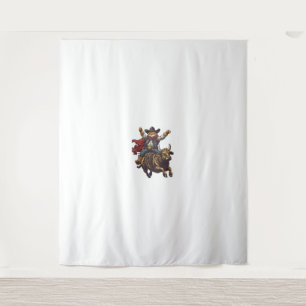 Yeehaw Kitty – Wild West Cat Cowboy Rodeo Tapestry