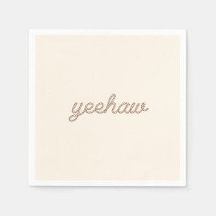Yeehaw Rope My First Rodeo Birthday Party Plate Napkin