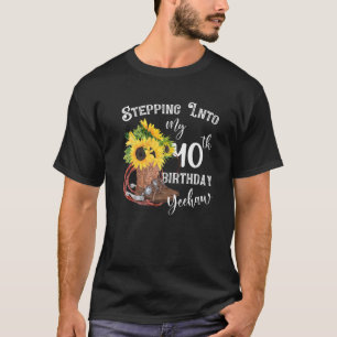 Yeehaw Stepping Into My 40Th Birthday Cowgirl Coun T-Shirt