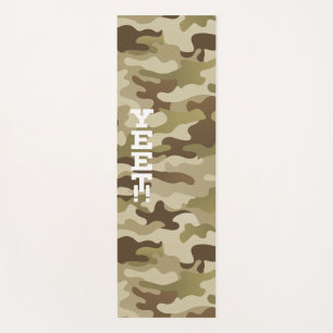Yeet Army Green Camouflage Yoga Mat