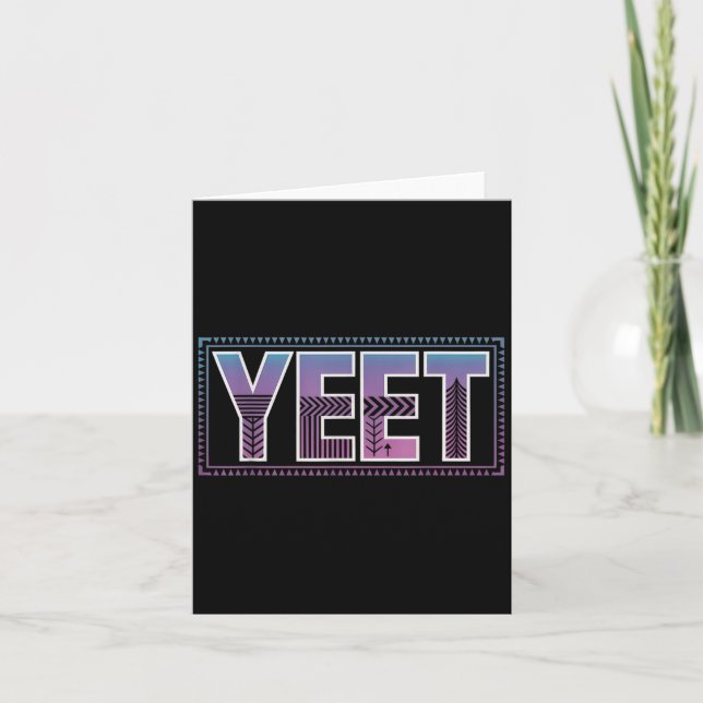 Yeet Fun Saying Quote Slang Men Boys Kids Toddler  Card (Front)