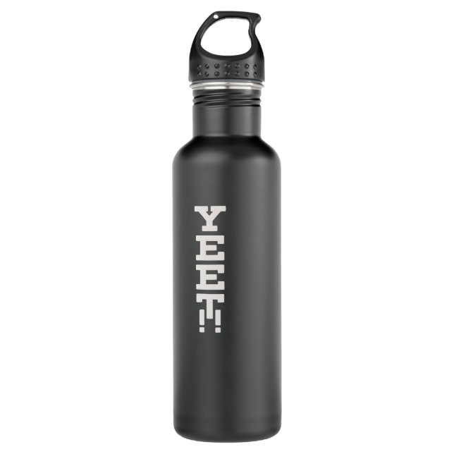 Yeet Logo Minimalist Dark 710 Ml Water Bottle (Front)