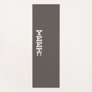 Yeet Logo Minimalist Dark Yoga Mat