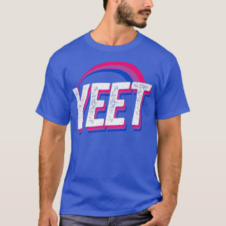 Yeet Meme Biseual Pride Flag Rainbow Millennial Ge T-Shirt