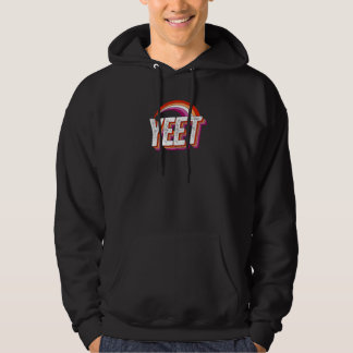 Yeet Meme Lesbian Pride Flag Rainbow Millennial Ge Hoodie