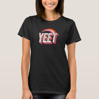 Yeet Meme Lesbian Pride Flag Rainbow Millennial Ge T-Shirt