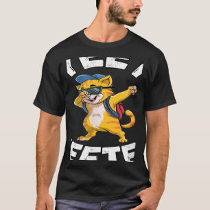 Yeet Or Be Yeeted Cool Cat Dabbing Back To School T-Shirt