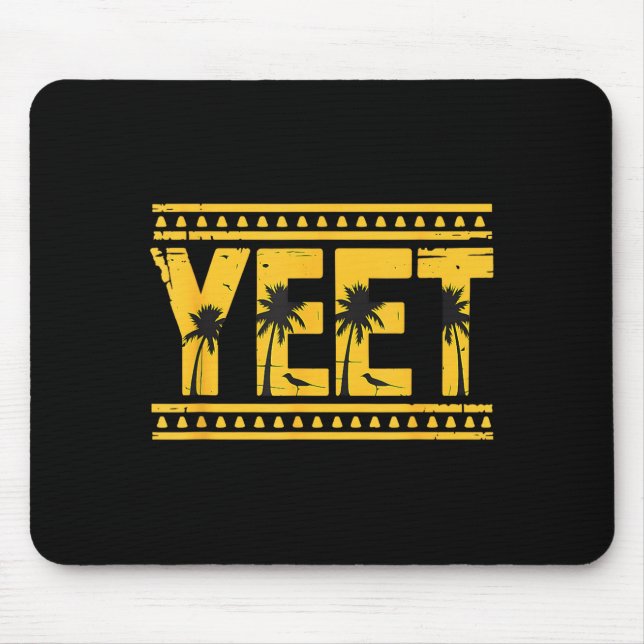 Yeet Tribal Art Meme Funny Slang  Mouse Mat (Front)