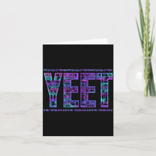 Yeet Tribal Vintage Funny Saying Meme Slang Women  Card