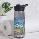 Yelapa 1017 water bottle<br><div class="desc">Painting “Yelapa 1017” Collection

Personalise on the product page or click the "Customise" button for more design options.  Design created from my painting “Yelapa 1017” captures a scene along a path to the town of Yelapa a small village south of Puerto Vallarta.  Matching products are available in this collection.</div>