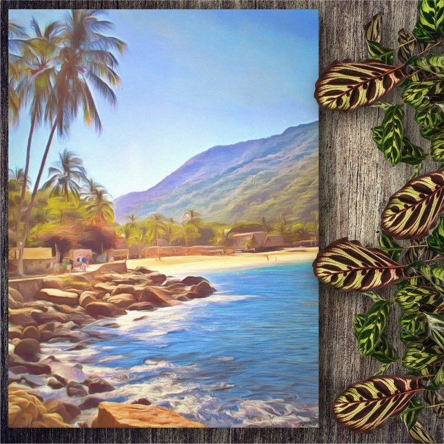 Yelapa Beach 761 Original Art Canvas Print (Creator Uploaded)