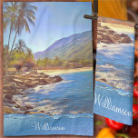 Yelapa Beach 761 Tea Towel<br><div class="desc">Painting "Yelapa Beach 761" Collection Customise and brighten up any kitchen with new kitchen towels! Made of durable poly-blend, these towels are great for drying and will look vibrant with this artwork. Designed for a lifetime of use, these machine-washable kitchen towels also look great and clean up well. Personalise on...</div>