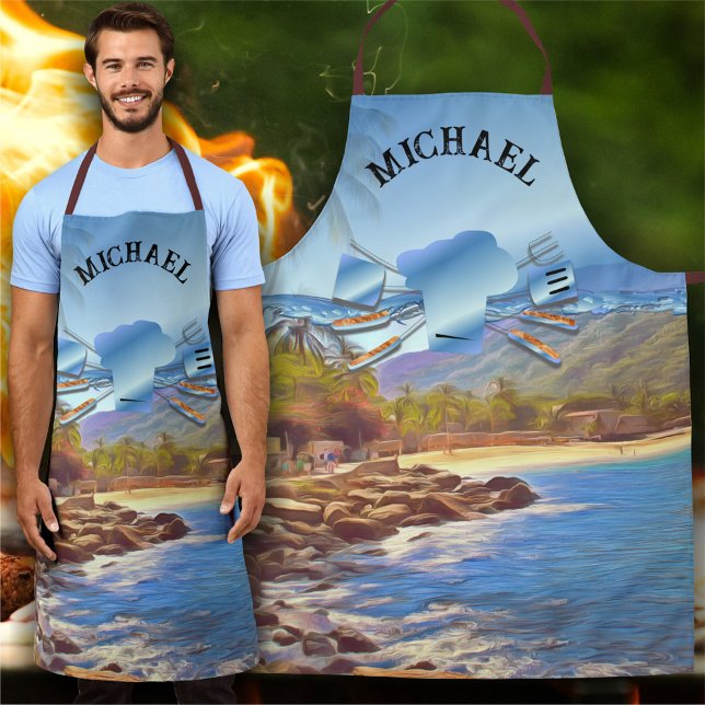 Yelapa Beach Cooking 761 Apron (Creator Uploaded)