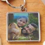 Yelapa Love You Dad 1017 Key Ring<br><div class="desc">Painting “Yelapa 1017” Collection

Personalise on the product page or click the "Customise" button for more design options.  Design created from my painting “Yelapa 1017” captures a scene along a path to the town of Yelapa a small village south of Puerto Vallarta.  Matching products are available in this collection.</div>