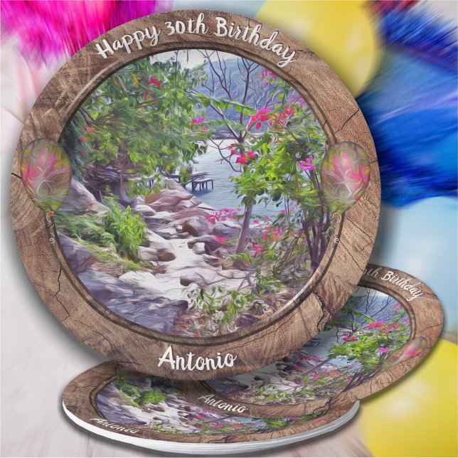 Yelapa Trail Birthday 821 Paper Plate (Creator Uploaded)