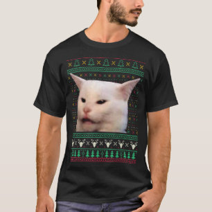 Yelling At A Cat Ugly X Mas Sweaters Funny Meme Dr