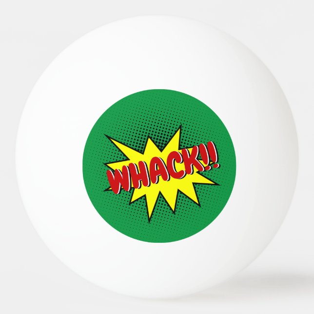 Yelling Speech Bubble Your Statement Template Ping Pong Ball (Front)