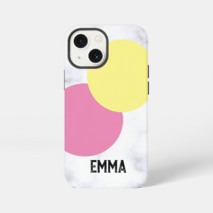 Yello and Pink Ombre with your name Personalised iPhone 13 Mini Case