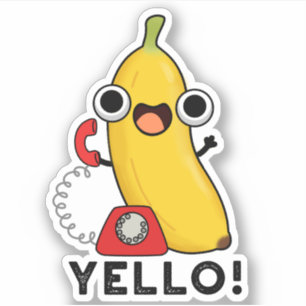 Yello Funny Fruit Yellow Banana Pun