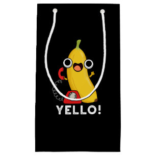 Yello Funny Fruit Yellow Banana Pun  Small Gift Bag