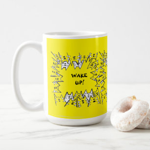 YELLOW 15  CATS MUG