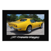 Yellow 1973 Corvette Stingray C3