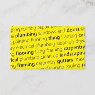 YELLOW #1 Get Noticed Get Work Business Card