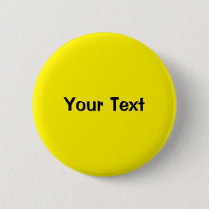Yellow 2 1/4" Custom Text Button Template