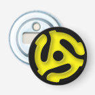 Yellow 45 RPM Record Adapter