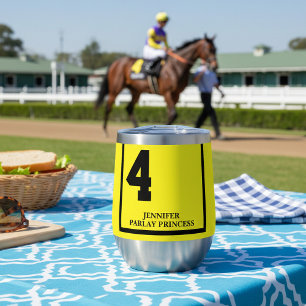Yellow 4 Personalised Derby Horse Race