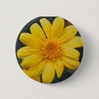 yellow 6 cm round badge