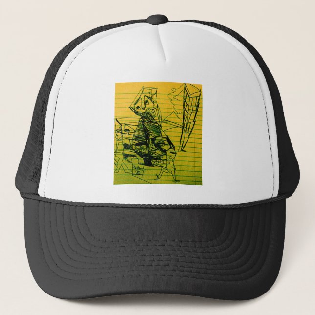 YELLOW 70 TRUCKER HAT (Front)