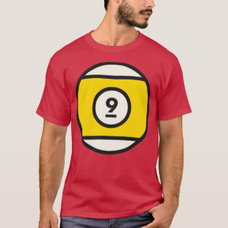Yellow 9 Pool Ball T-Shirt