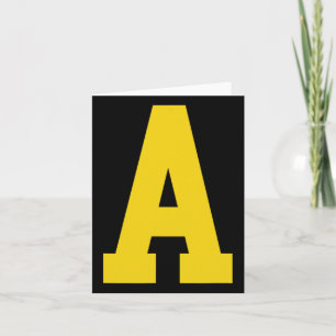 Yellow a' On Red For Alvin Costume Halloween And F Card