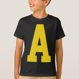 Yellow a' On Red For Alvin Costume Halloween And F T-Shirt