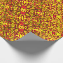 Yellow abstract art looks like sari cloth tribal