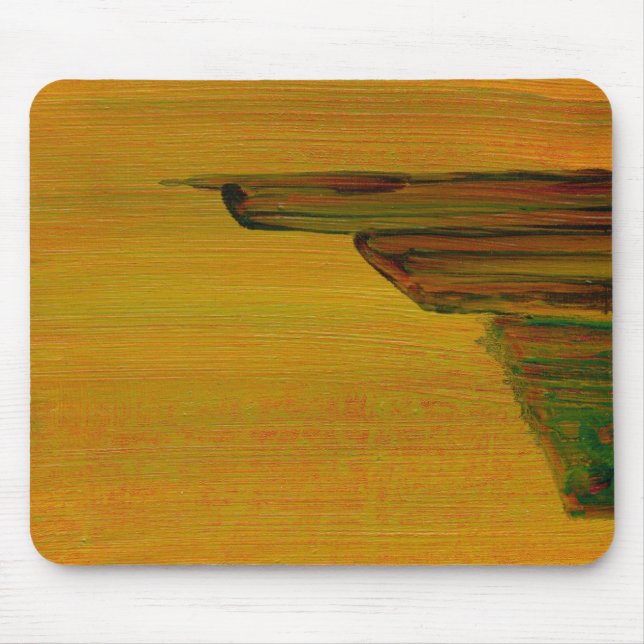 Yellow Abstract Design Mouse Mat (Front)