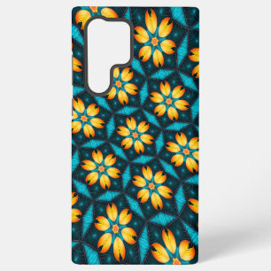 Yellow Abstract Flowers Samsung Galaxy Case