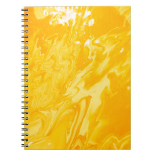 Yellow Abstract Painting Abstract Art Abstract Bac Notebook
