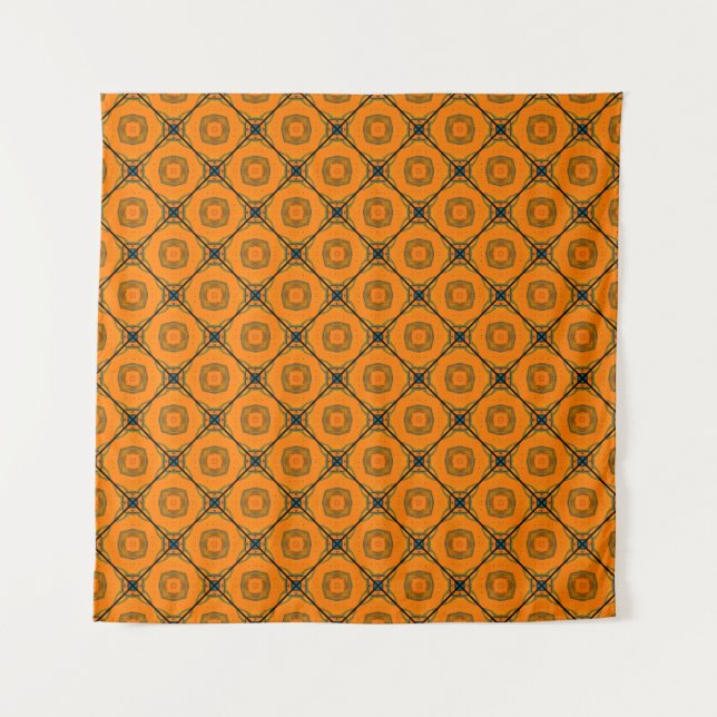 Yellow abstract Pattern background Design. abstrac Tapestry (Front)