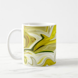 Yellow abstract pattern    coffee mug